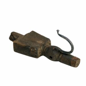 Wood old Wieszak teak 1