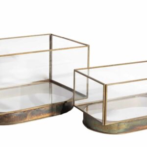 Gold line Lampion szklany 4A