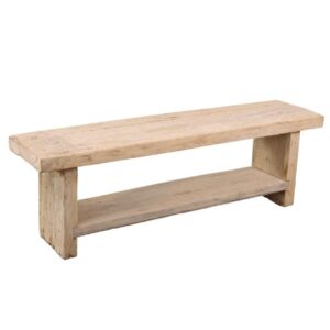 Wood old Ława z półką