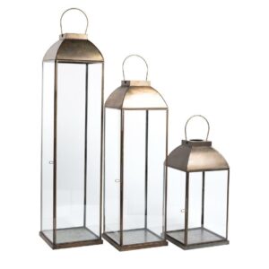 Gold line Lampion latarnia z uchwytem A