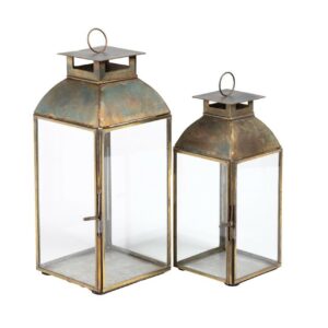 Gold line Lampion szklany 6B