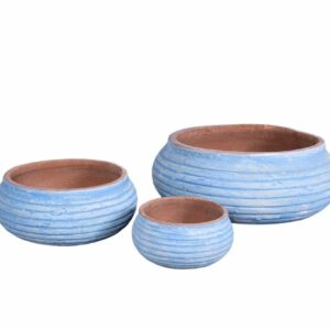 Garden Old Donica ryflowana blue kpl. 3