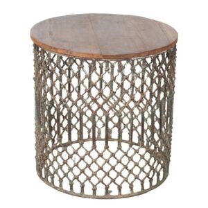 Vintage Stołek ażurowy