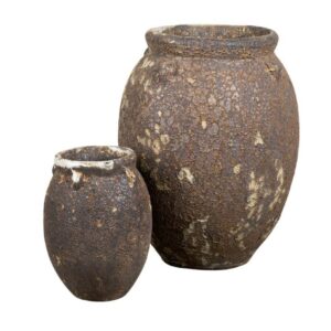 Garden old Donica pękata brown kpl. 2