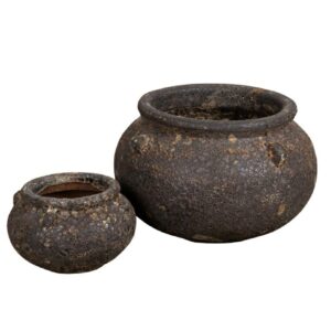 Garden old Donica okrągła brown kpl. 2