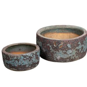 Garden old Osłonka misa green kpl. 2