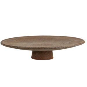 Garden old Talerz na nóżce rust