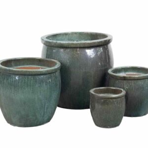 Garden old Donica pękata misty green