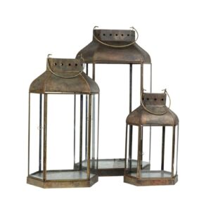 Gold line Latarnia z rączką A