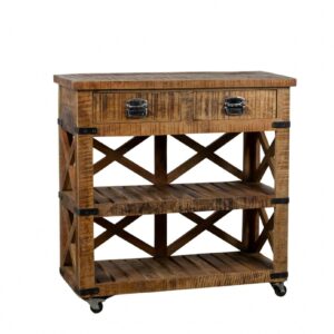 Wood old Konsola na kółkach