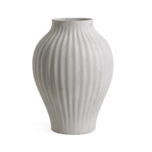 Modern white Wazon prążki A